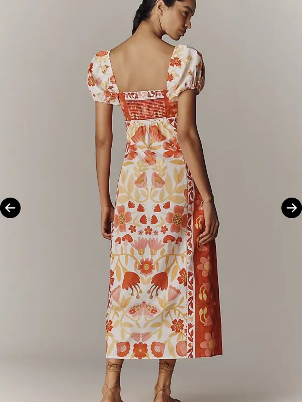 NWT Farm Rio 100% Cotton Puff-Sleeve
Midi Dress-Size Small - Picture 3 of 11